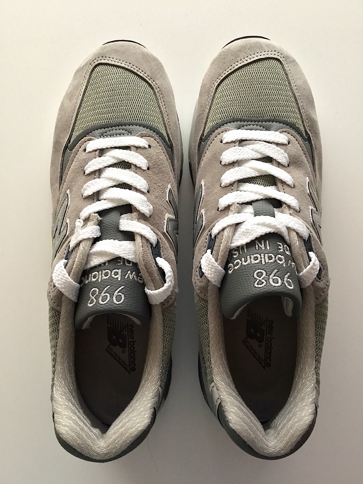 New Blance M998GY Light Grey with Grey Made in USA Above