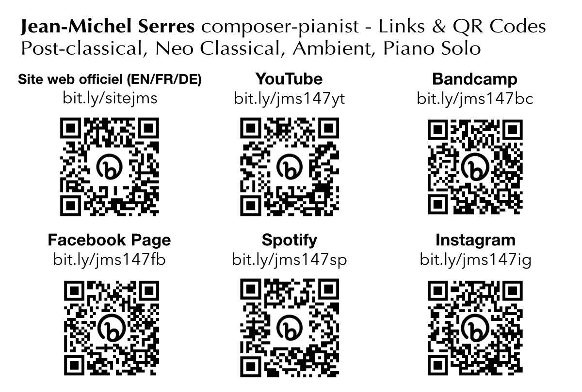 Jean Michel Serres Composer Pianist QR Codes Global 202308