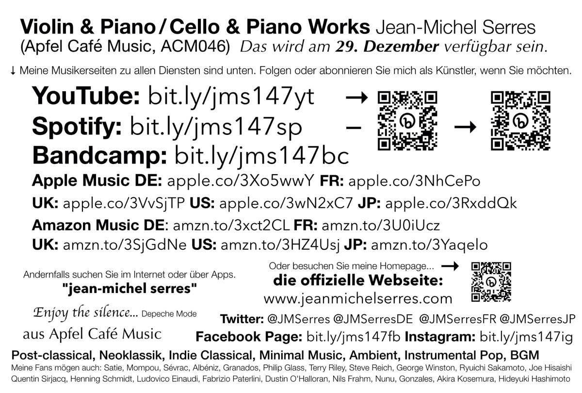 ACM046 Violin & Piano Cello & Piano Works Post Card vertical-04.